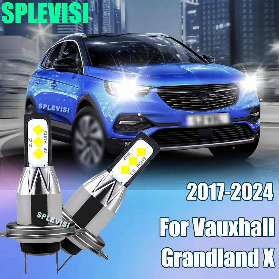 

2Pc H7 LED Headlight Bulb CSP Light Kit 12V 60W Auto Diode Lamp For Vauxhall Grandland X 2017 2018 2019 2020 2021 2022 2023 2024