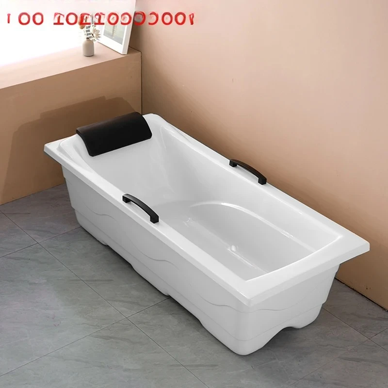 

Installation-free removable thickened double-layer thermal insulation adult and elderly integrated with legs bathtub enlarged