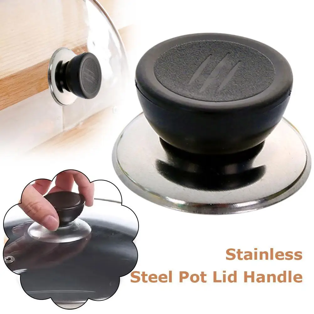 Universal Plastic Glass Pot Button Heat-Resistant Pan Holding Hand Grip Lid Replacement Knob Cookware Lid Tops Kitchen R4O3