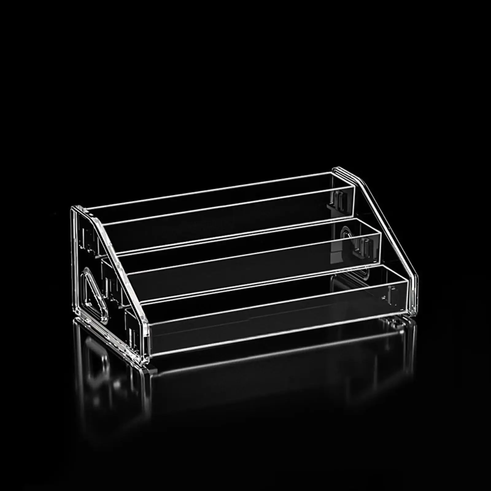 Acrylic Display Riser Desktop Organizer Rack Clear Multi Layer Storage Holder for Figurines Boxes Shelves Challenge Coins