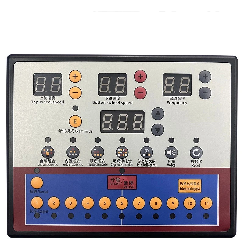 Y&T V989-2019 آلة تقديم بينغبونغ الاحترافية روبوت مثبت على الأرض شريك تدريب أوتوماتيكي بالكامل لتنس الطاولة R