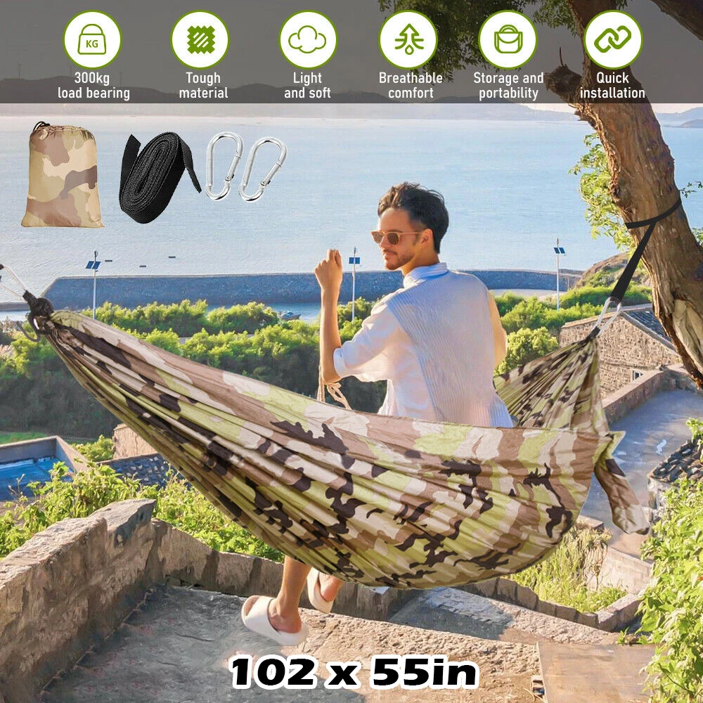 Military Outdoor Camping Touristic Beaches Sleeping Tourist Hanging Folding Beach Hammocks For Women Equipments Space Survival