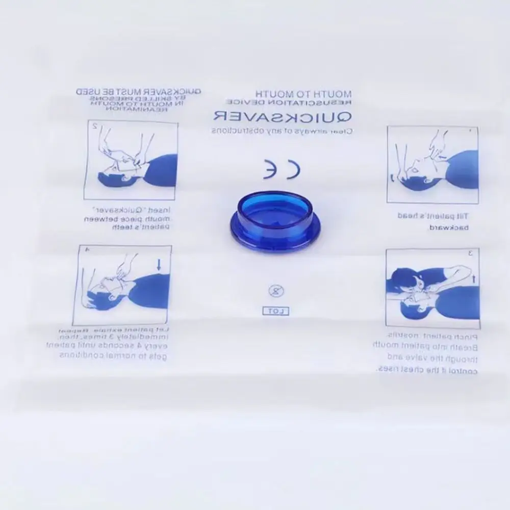 من الفم إلى الفم CPR Face Shield التنفس السريع التوقف المتاح CPR قناع الفم التنفس المهنية