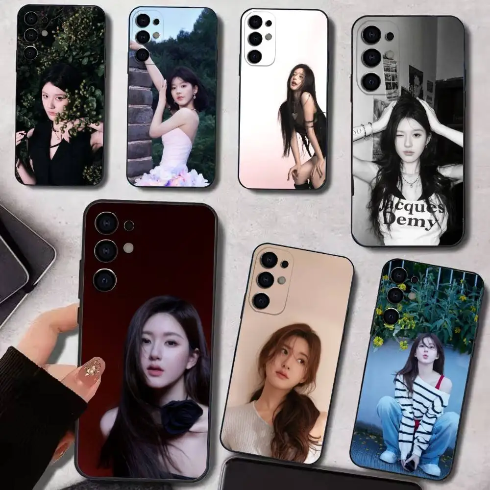 Custodia per telefono lusi Rosy Zhao per Samsung S25, S24, S21, S22, S23, S30, Ultra, S20, Plus, Fe, Lite, Cover morbida nera