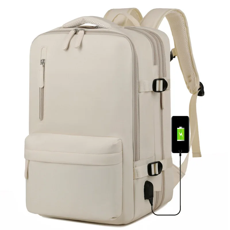 

New Large Capacity Double Shoulder Backpack For Men Business Trip Portable Travel Backpack