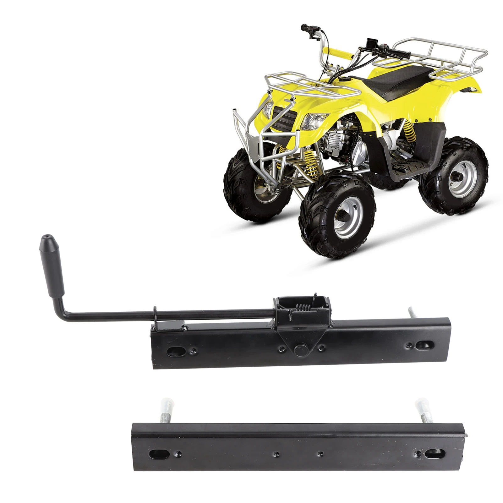 

2PCS ATV Seat Slider Track Strong Strength Adjustable Seat Sliding Fit For Go Kart Four Wheel Off Road UTV