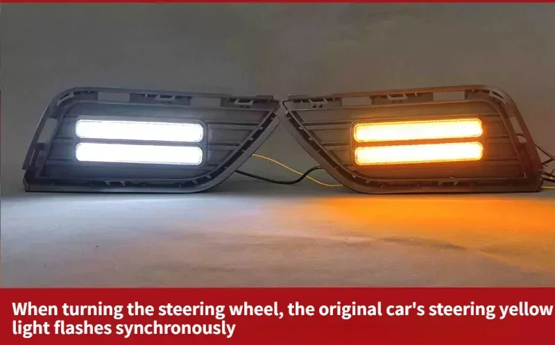 For MG RX5 / Roewe RX5 2016 2017 2018 Car Led Daytime Running Light Modified DRL Flowing Turn Signal 12V Daylights Accessories detail image 11