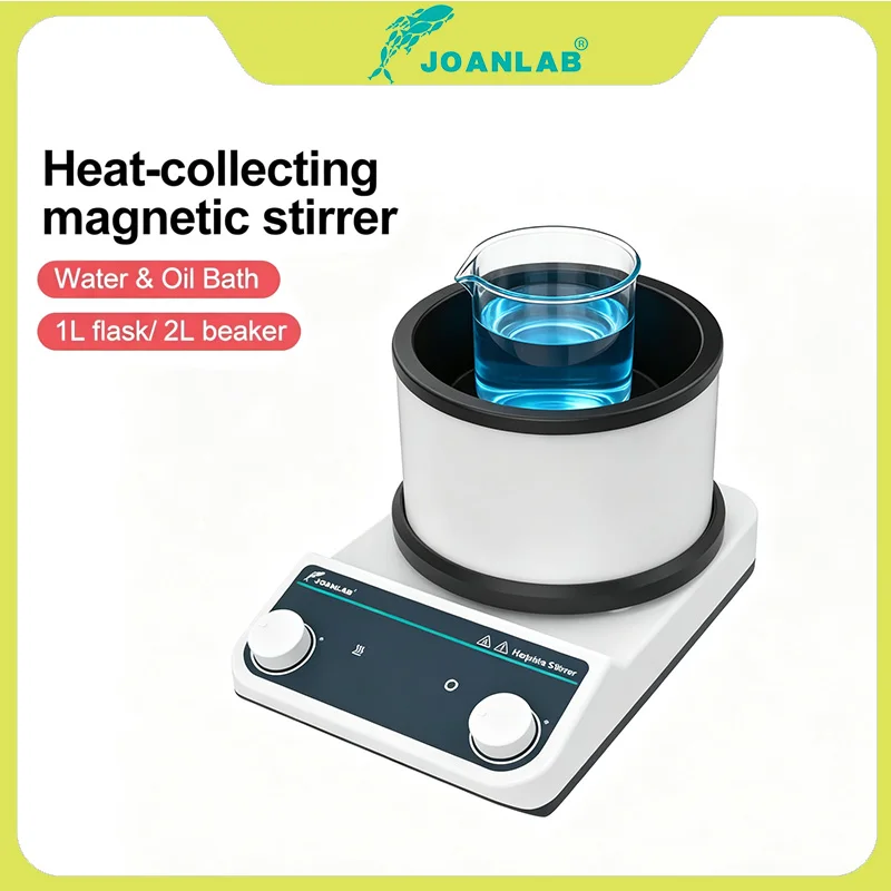JOANLAB OB-2 Heat Collecting Magnetic Stirrer Water & Oil Bath Dual Use Lab Heating Mixer
