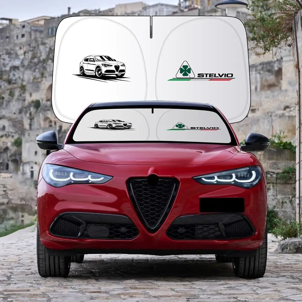 

Складная солнцезащитная козырек для Alfa Romeo Stelvio 2017–Present — защита от ультрафиолета, сохраняет автомобильный кулер