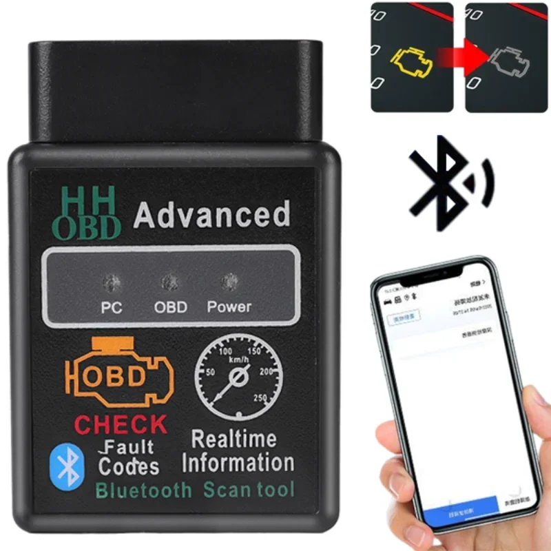 Car OBD2 Scanner Bluetooth-Compatible Elm327 V1.5 Code Reader OBDII Diagnostic Tool Diagnosis Scanner for Android IOS Windows