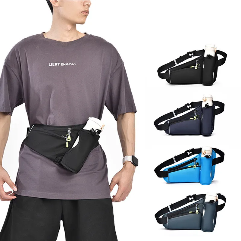 

Outdoor sports waist bag multi-functional fitness water bottle waist bag waterproof running phone bag