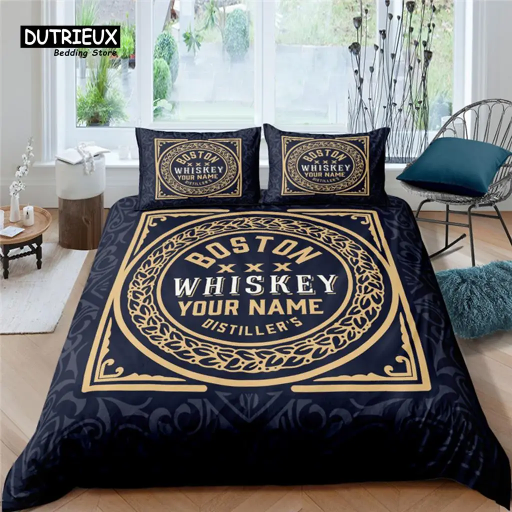 

Home Living Luxury 3D Whiskey Bedding Set Comfortable Duvet Cover Set Kids Bedding Set Queen and King EU/US/AU/UK Size