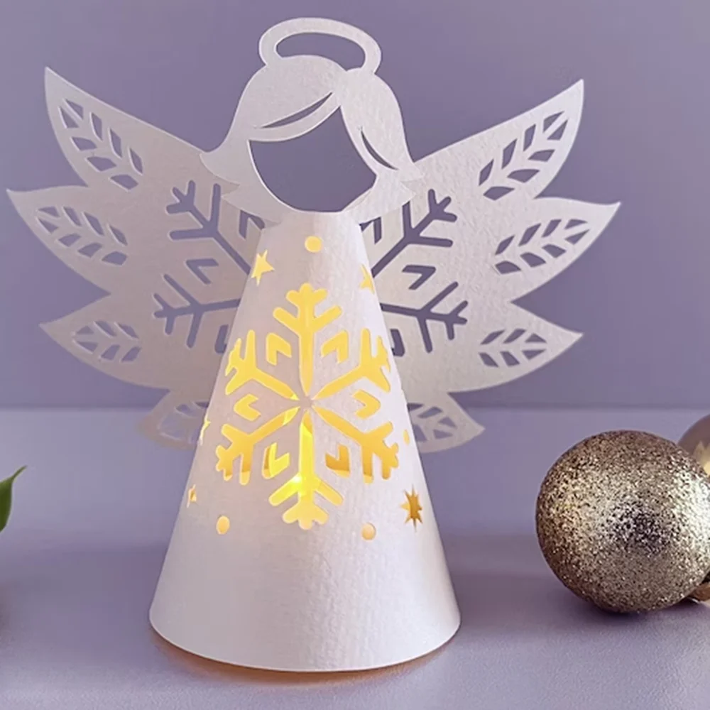 Metal Cutting 3D Christmas angel lantern Cut Die Craft Decoration Scrapbook Paper Craft Knife Mould Blade Punch Stencil Die