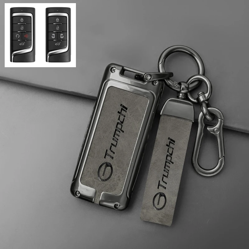 Zinc alloy car key cover suitable for GAC Trumpchi GS4 GS7 GM8 GA3 GA6 SGS7 GA4 GS5 GS3 Legend GS8 keychain car accessories