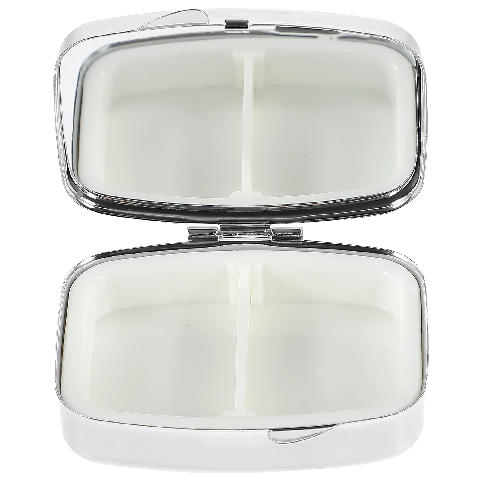 

Metal Pill Medicine Container Box Small Square Travel Container Tight Seal Portable Pill Storage Holder Organizer Case Storage