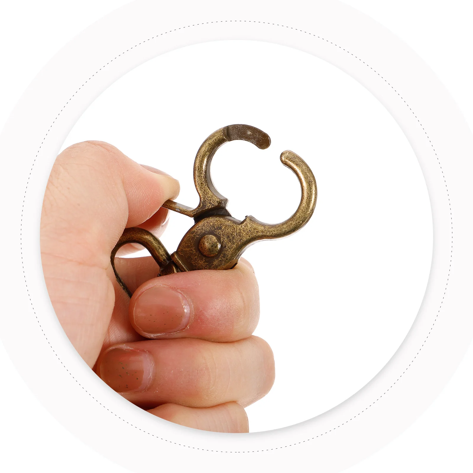 

6Pcs Five Metal Buckles Heavy Duty Zinc Alloy Swivel Snap Hook Replacement for DIY Bag Making Handbag Lanyard Accessories