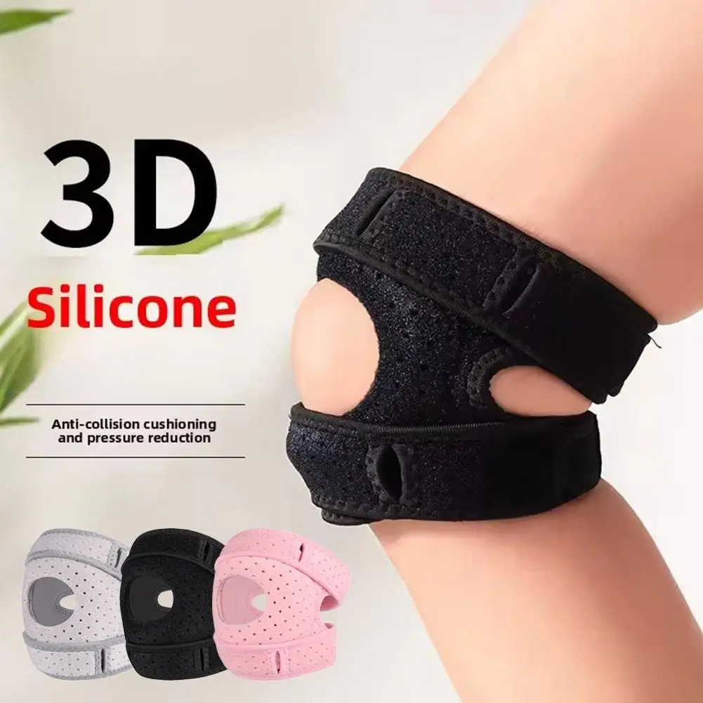Adjustable Knee Patellar Strap Breathable Knee Support Brace Sports Knee Protector Compression Guard for Running Fitness