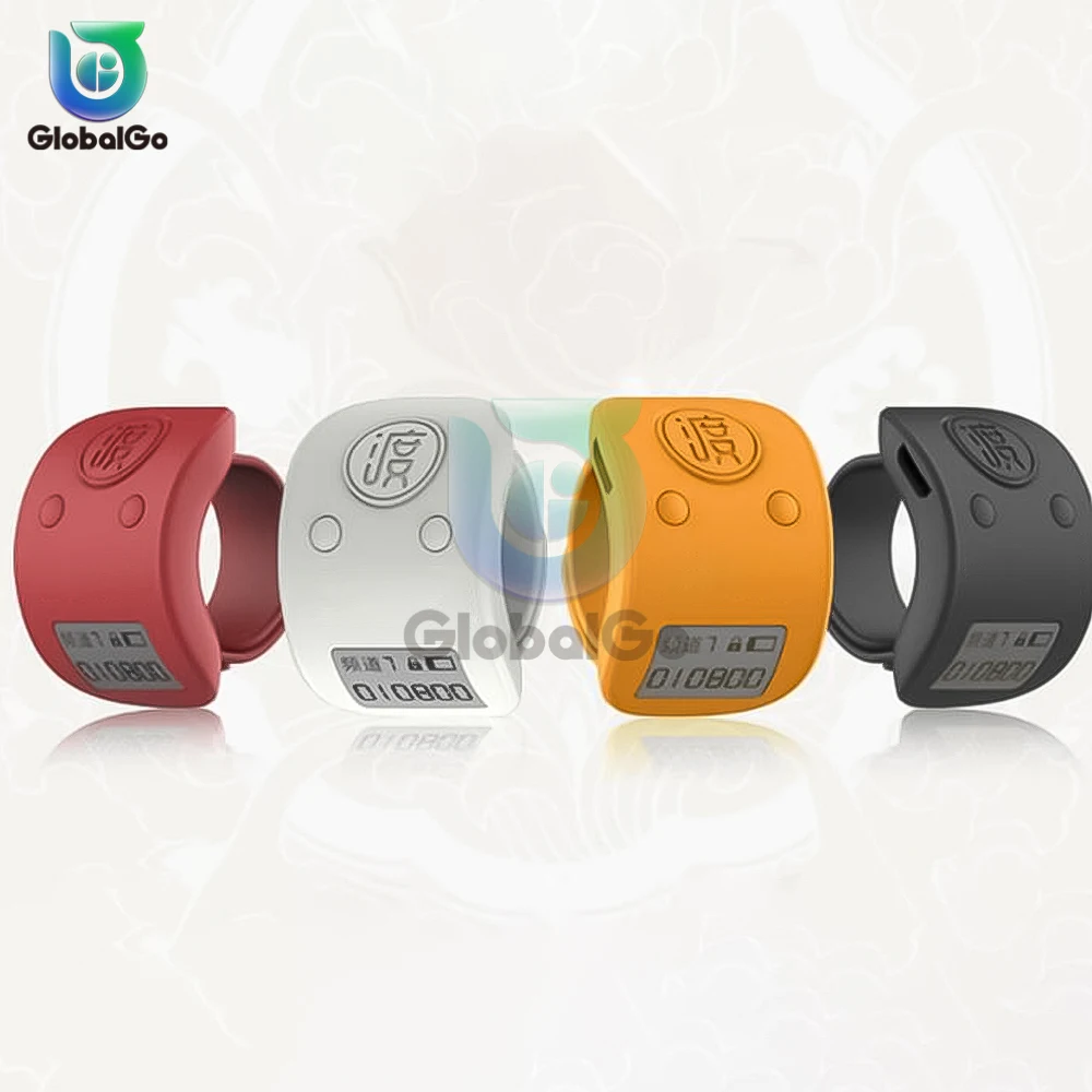 Rechargeable Digital Finger Ring LCD Electronic Hand Tally Counter 6 Channel Digit Buddha Beads Prayer Counter Clicker