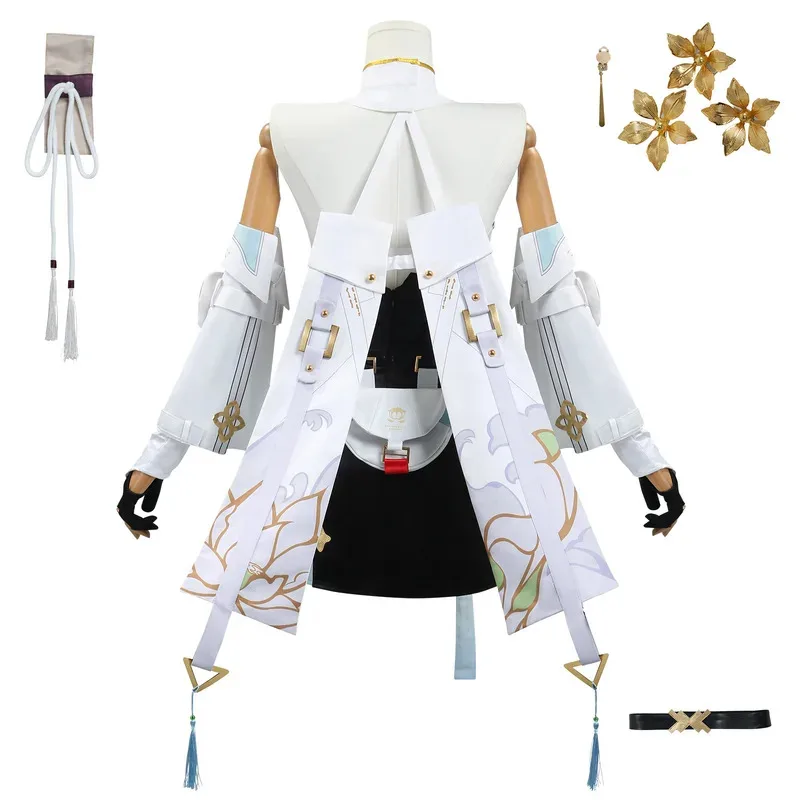 Wuthering Waves Baizhi Cosplay Costume Sweet Lovely Uniform Suit Premium Halloween Party Role Play Outfit for Women