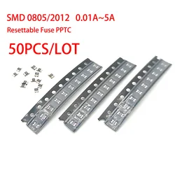50PCS/LOT 0805/2012 SMD Resettable Fuse Self-Recovery Fuse PPTC 0.01A 0.02A 0.03A 0.05A 0.1A 0.2A 0.35A 0.5A 0.75A 1A 1.25A 1.5A