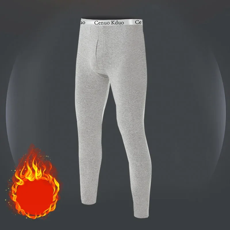 Men Thermal Underwear Skin-Friendly Render Pant Winter Warm Long Johns Men\'S Soft Elastic Large Size Leggings Comfortable Tights