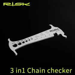 MTB Bike Chain Wear Indicator Three-in-one Chain Measurement Checker Ruler Bicycle Chains Gauge Portable Caliper Cycling Parts