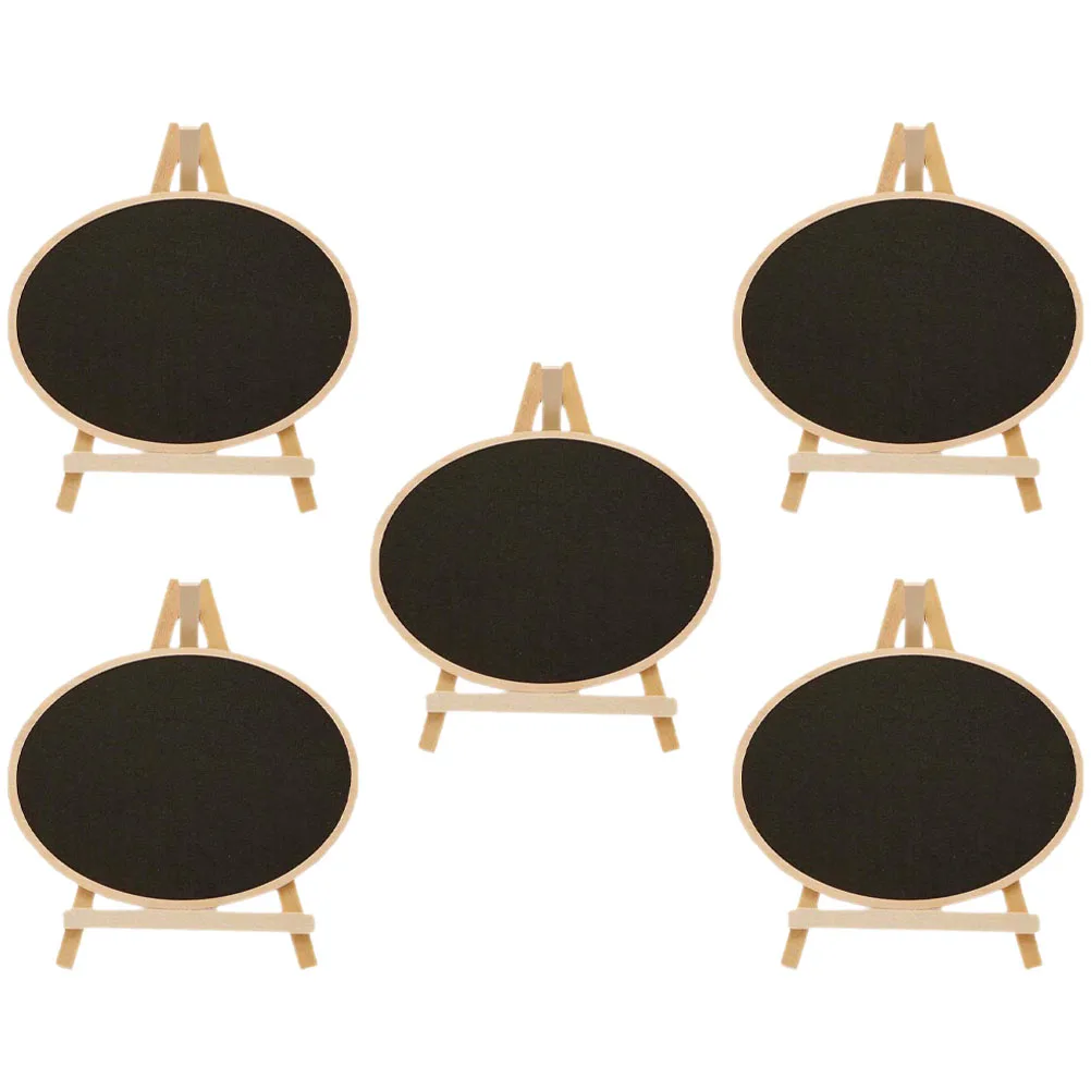 5 قطعة لوحة مذكرة سطح المكتب الخشبية الدائمة سبورة صغيرة لطاولة بار تسجيل حفل زفاف رسالة مجلس سبورة خشبية عتيقة