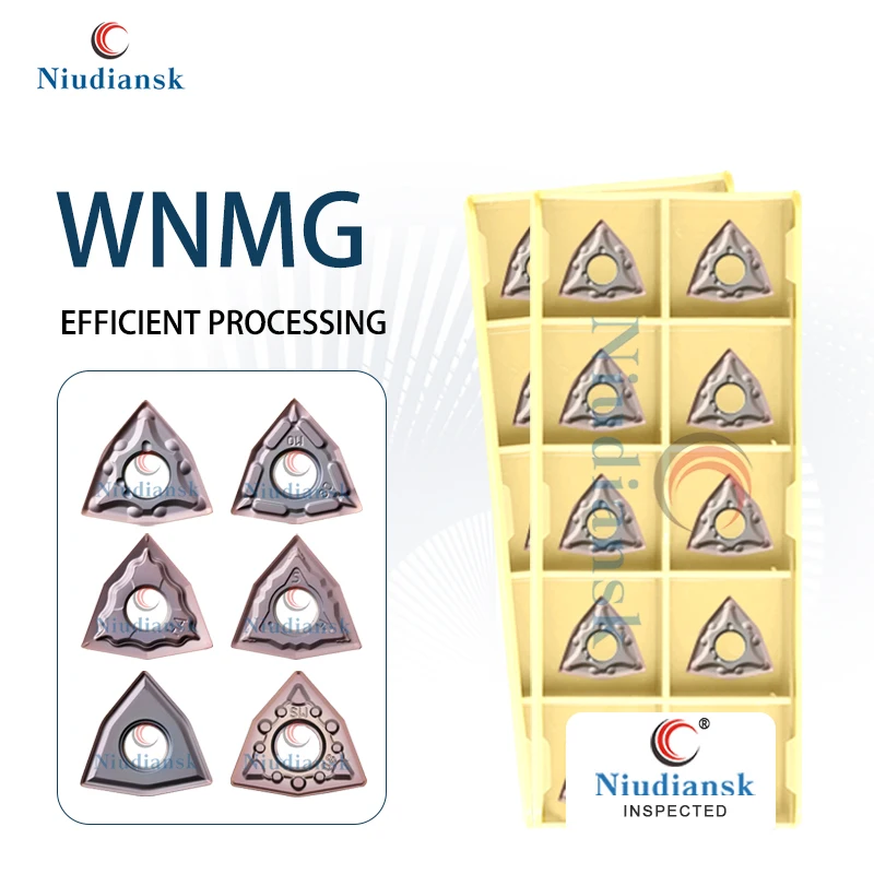 

CNC Lathe WNMG080404 080408 080402 Turning Blade Peach Shaped Cutting Cutters Processing Stainless Steel MA MS JMS HS Slot Type