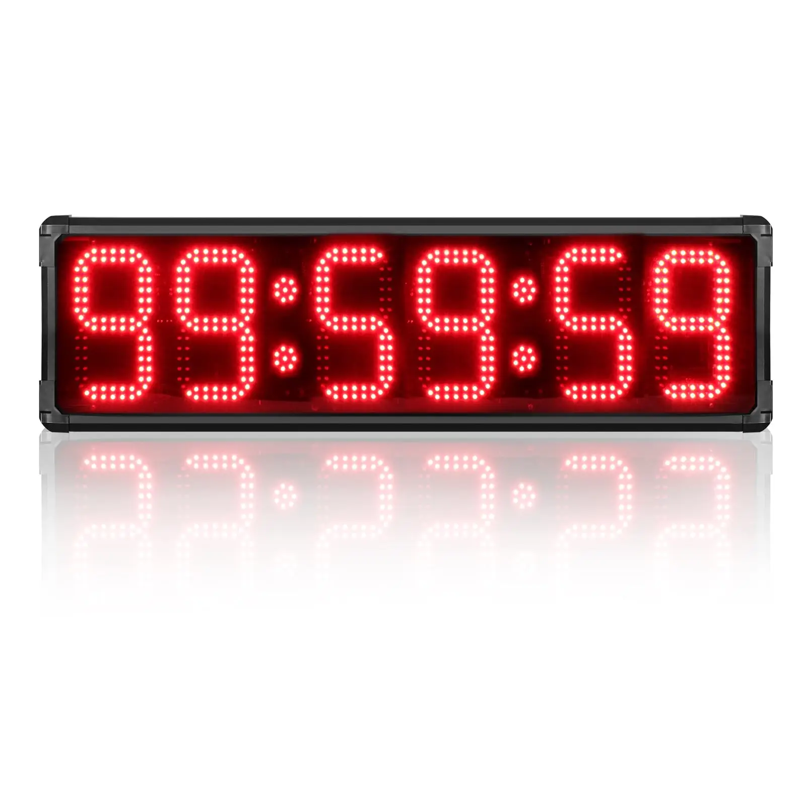 Waterproof LED Timer Clock with Remote & App Control 41.7” Countdown, Stopwatch, and Count Up Functions for Sports & Events