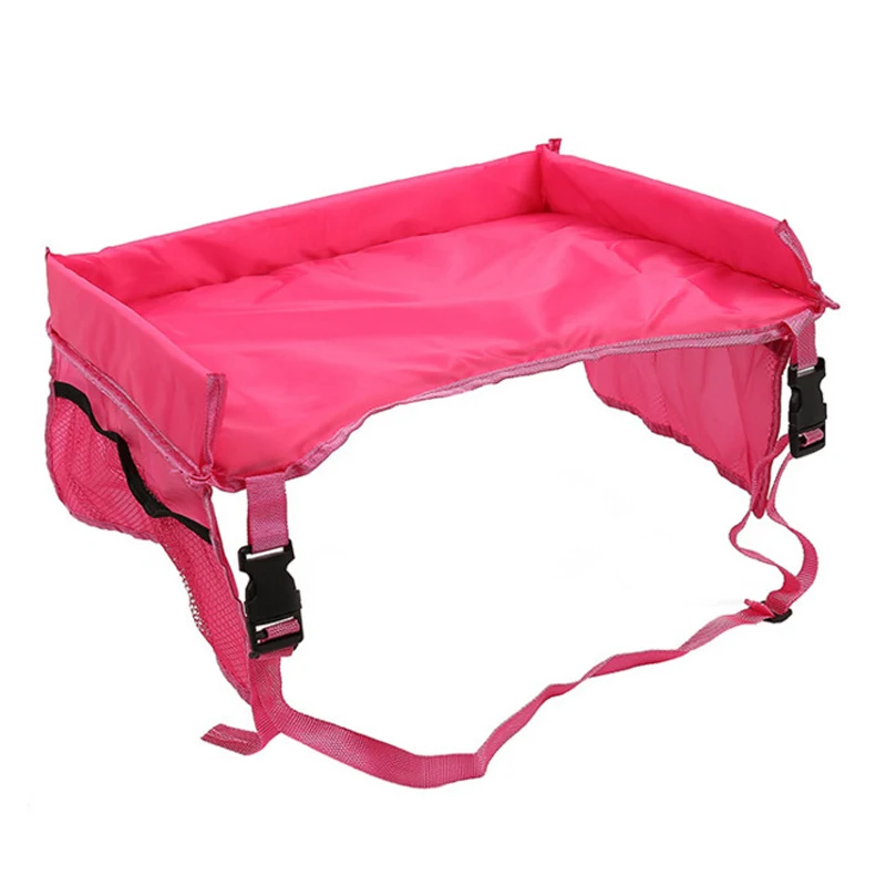 Car Seat Travel Tray Safety Seat Play Table Organizer Storage Snacks Toys Cup Holder Waterproof For Baby Children Kids Stroller