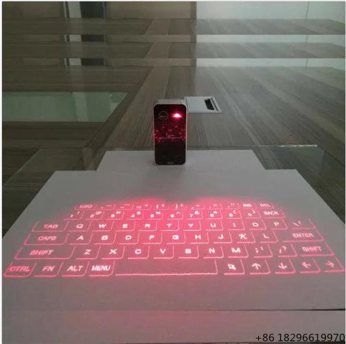 Virtual Laser Wireless Portable Touch Keyboard Fast Typing Fit Mobile Phone Tablet