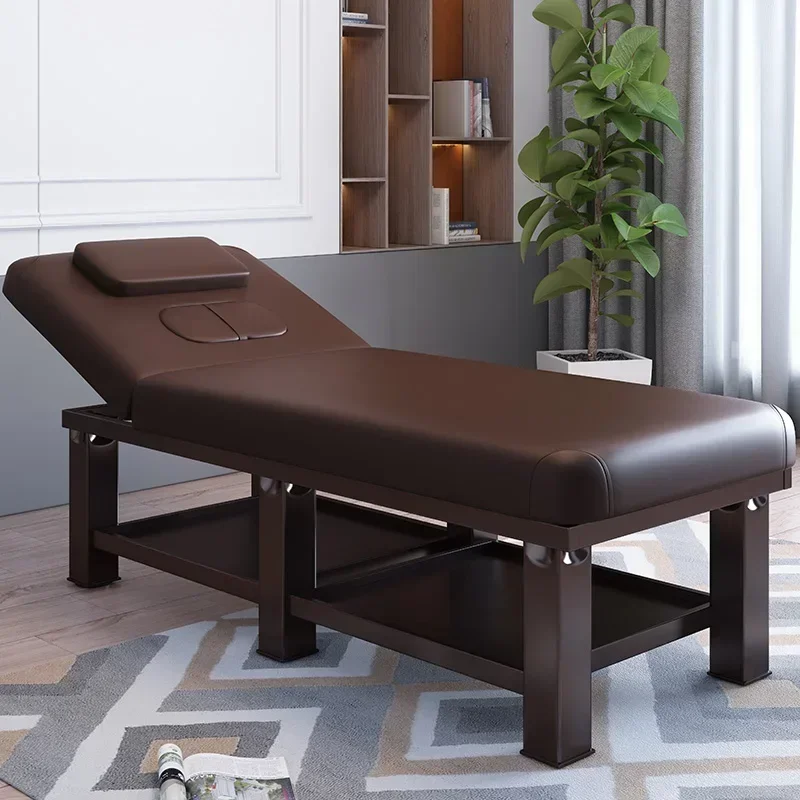 Solid Wood Beauty Massage Tables Multifunction Moxibustion Physiotherapy Massage Beds Sauna Salon Furniture Cama Dobravel FYMB