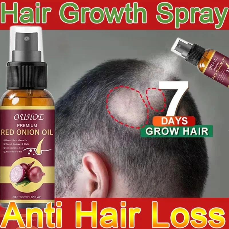 

Effective Hair Growth Serum Spray Anti Hairs Loss Scalp Treatment Nourish Roots Repair Hair Follicle Care Product For Men Women