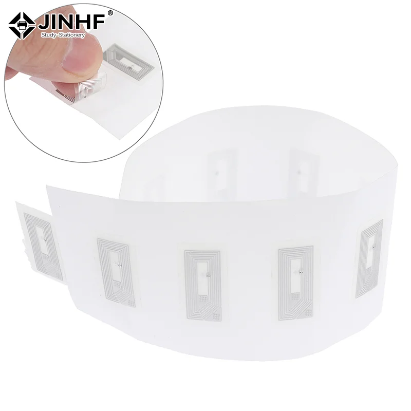 10pcs/100Pcs NFC Chip Ntag213 Sticker Wet Inlay 2*1cm 13.56MHz RFID NTAG213 Label Tag 20x10mm
