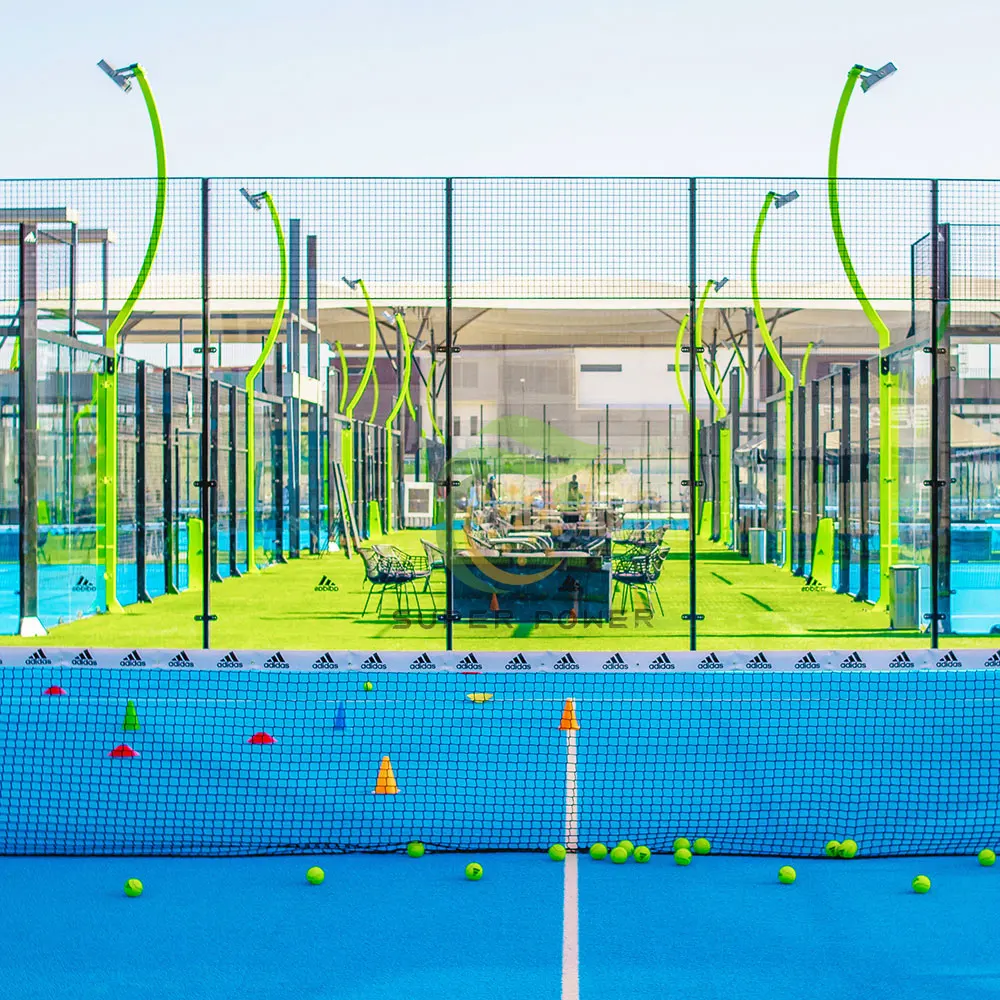 

Factory Directly Sale 20 By 10 Meters Paddle Tennis Sport Equipment Panoramic Padel Ball Court Price