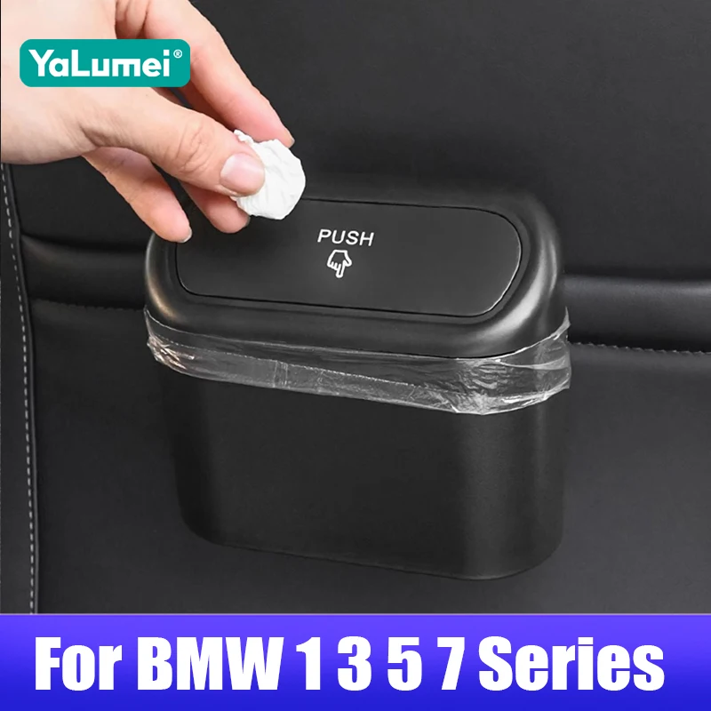 For BMW 1 3 5 7 Series F10 F20 F21 F30 F31 F34 F35 E36 E39 E46 E60 E61 E81 E87 E90 E91 E92 G20 G21 G30 Car Trash Bin Accessories