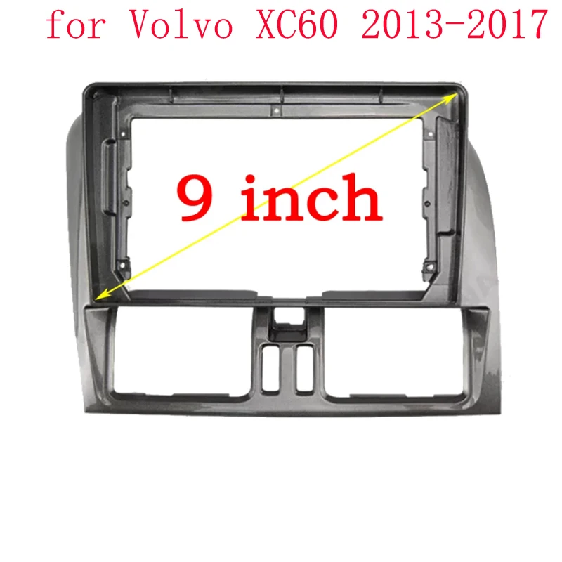 9 INCH Car Audio Frame GPS Navigation Facia Panel Car Dvd Plastic is Suitable For Volvo XC60 2013-2017 Dash Trim