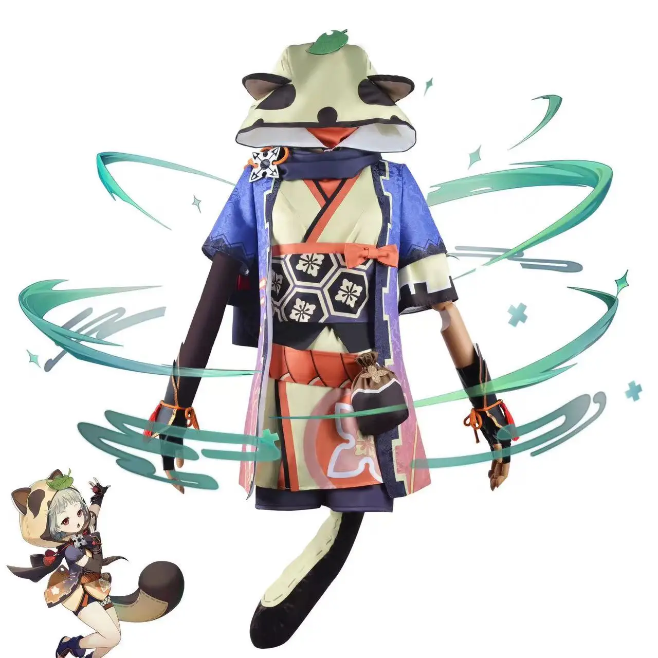 

Genshin Impact cos costume, raccoon dog, zaoyou, complete cosplay, animation, game, role playing costume