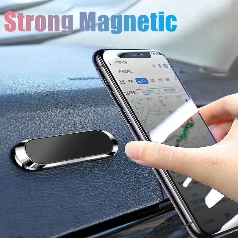 Metalowy Magnetyczny Uchwyt na Telefon Komórkowy Magnetyczny Uchwyt Samochodowy do Telefonu Stop Cynku…