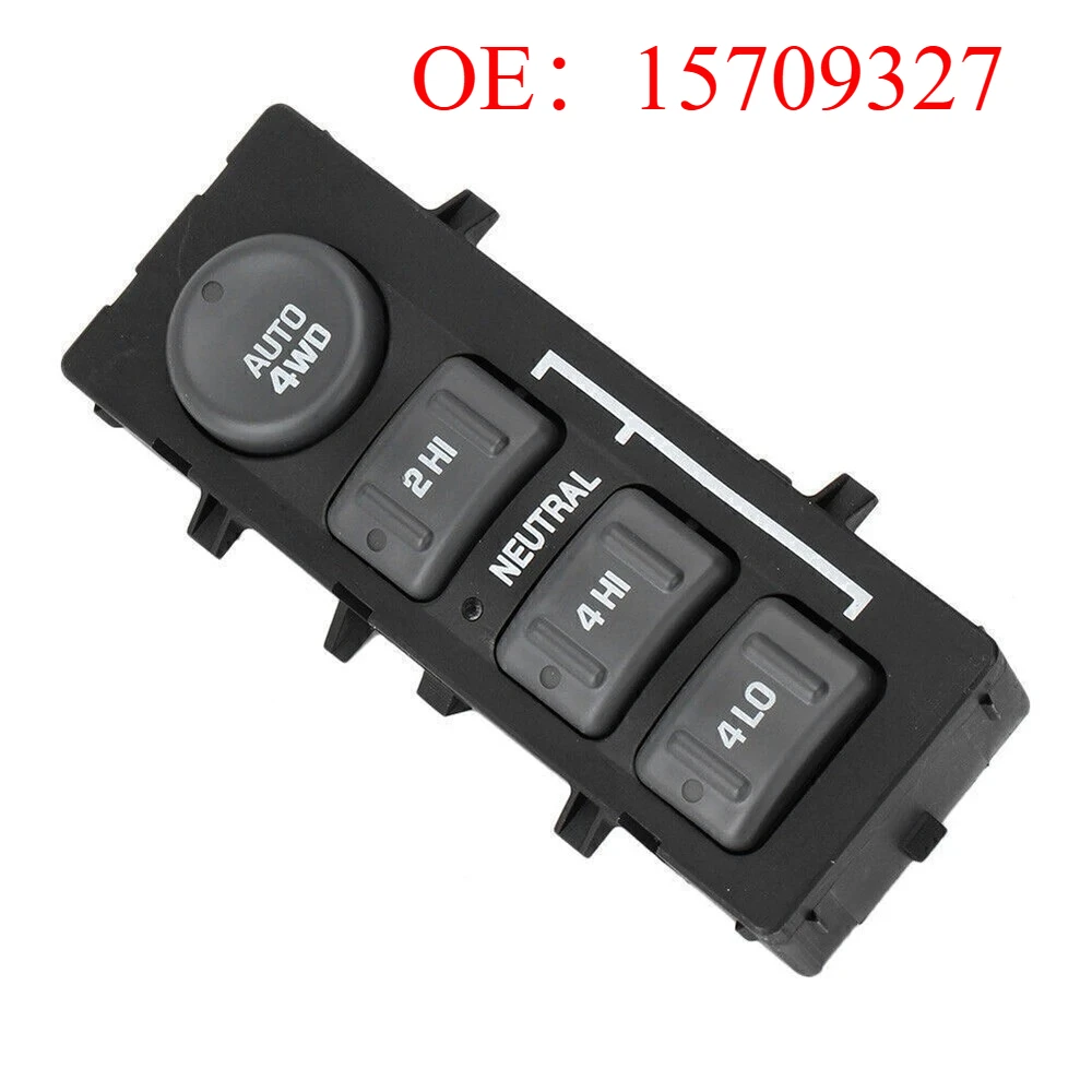 

For Chevrolet Avalanche Silverado Tahoe GMC Sierra Yukon 4x4 Transfer Case Switch 4WD Wheel Switch Button 19168767 15709327
