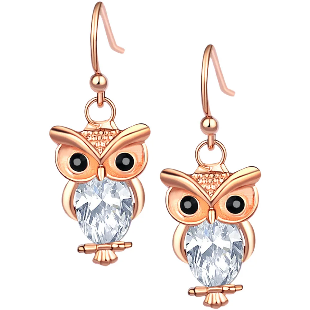 Owl Earrings Stud Fashion for Dangling Aesthetic Statement Alloy Animal