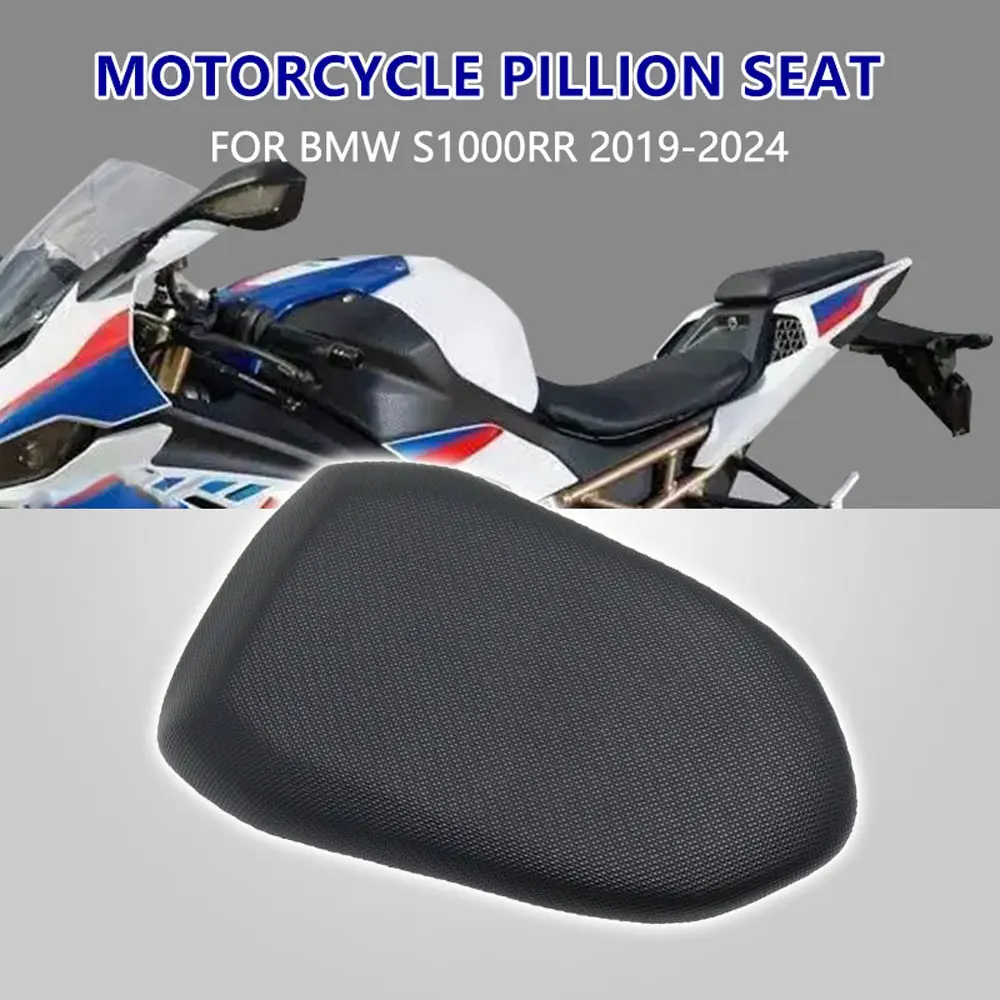 PU Rear Passenger Cushion Saddle Seat Comfort For BMW S1000RR M1000RR 2019 2020 2021