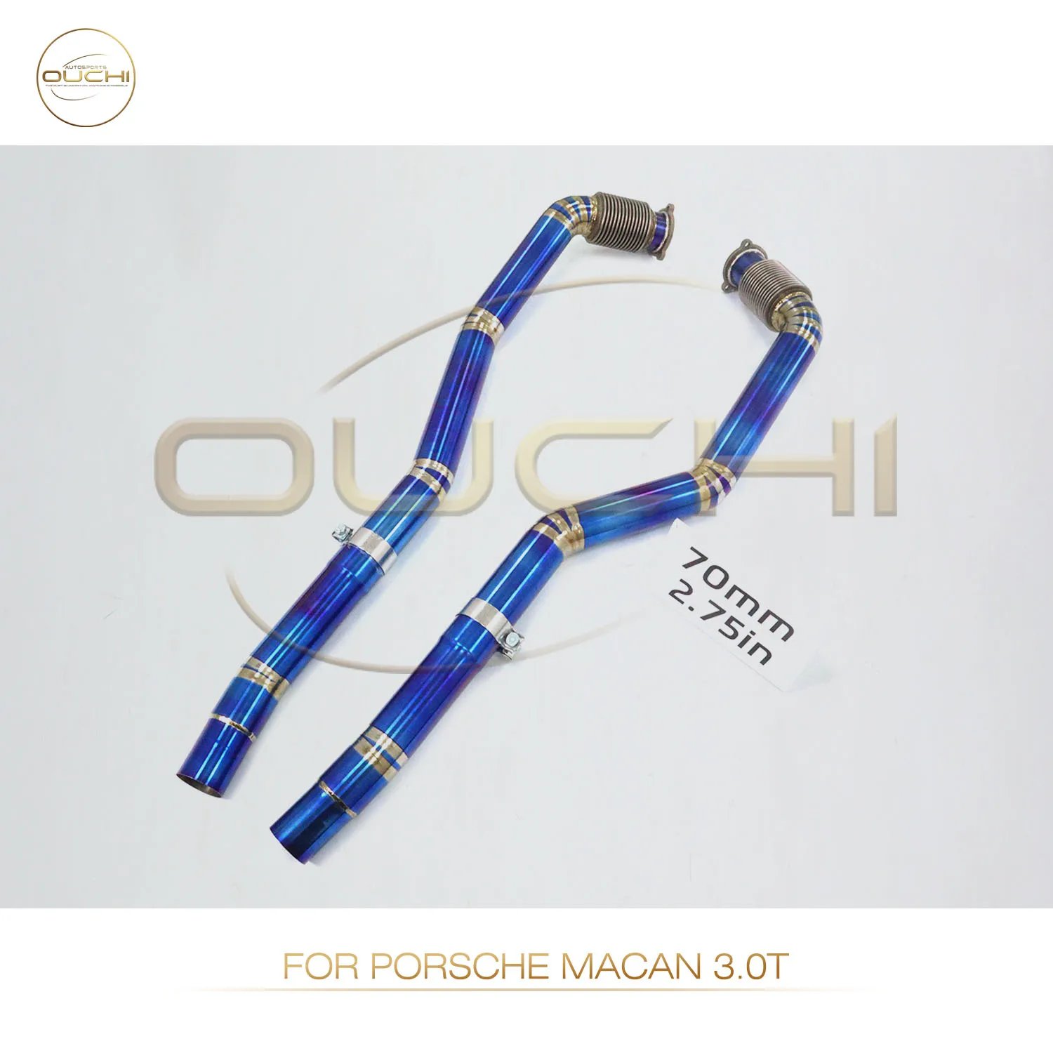 

Ti Catless front pipe for Porsche Macan 3.0T Straight Pipe Design Reduced Backpressure Improved Throttle Response Torque
