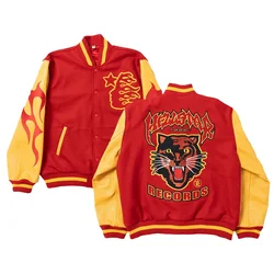 Mens jacket Y2K Hip Hop Harajuku Tiger Graphic Embroidery High Quality Jacket Goth streetwear Oversized Baseball Uniform Coat