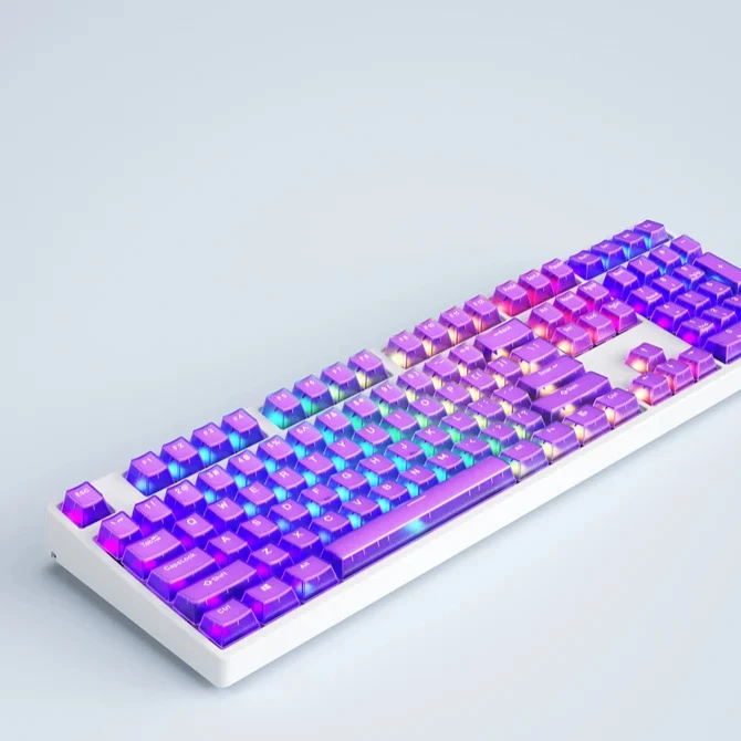 Mechanical keyboard keycaps ABS transparent keycaps 61/64/68/84/87/98/100/104/108