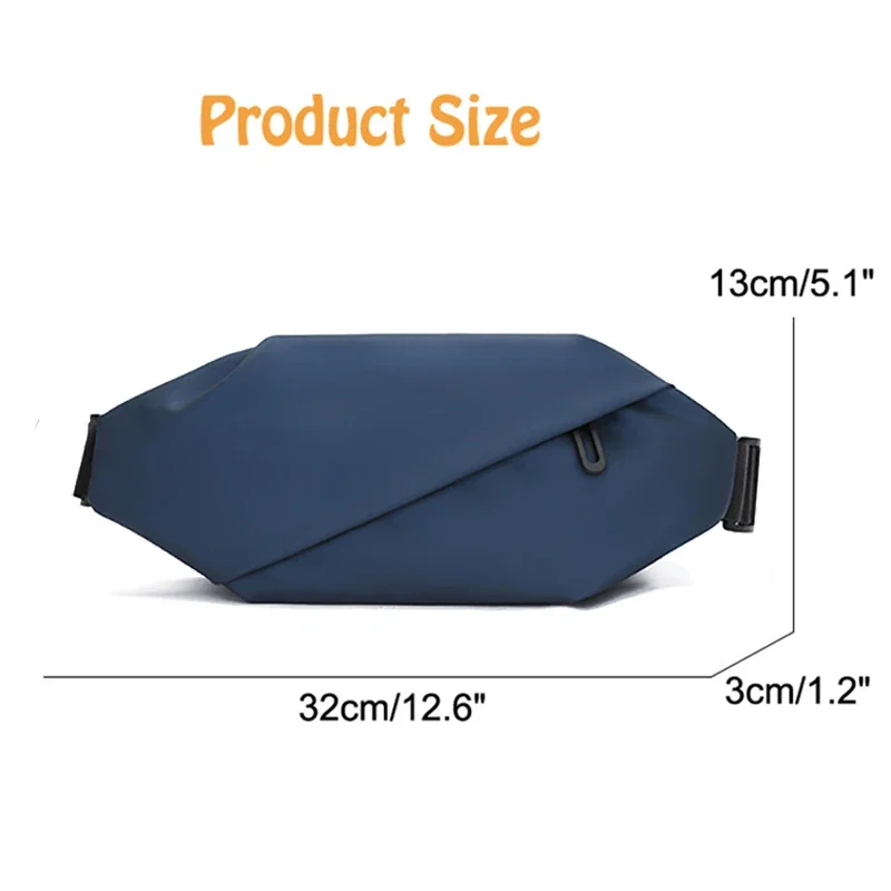 HAISSKY PU Waterproof Zipper Running Bags Men Women Multi Pockets Hiking Camping Phone Earphone Cards Storage Belt Waist Pack
