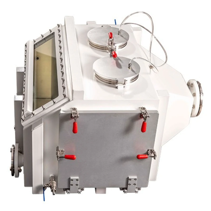 

Laboratory vacuum glove box, split feeding dust-free operation box