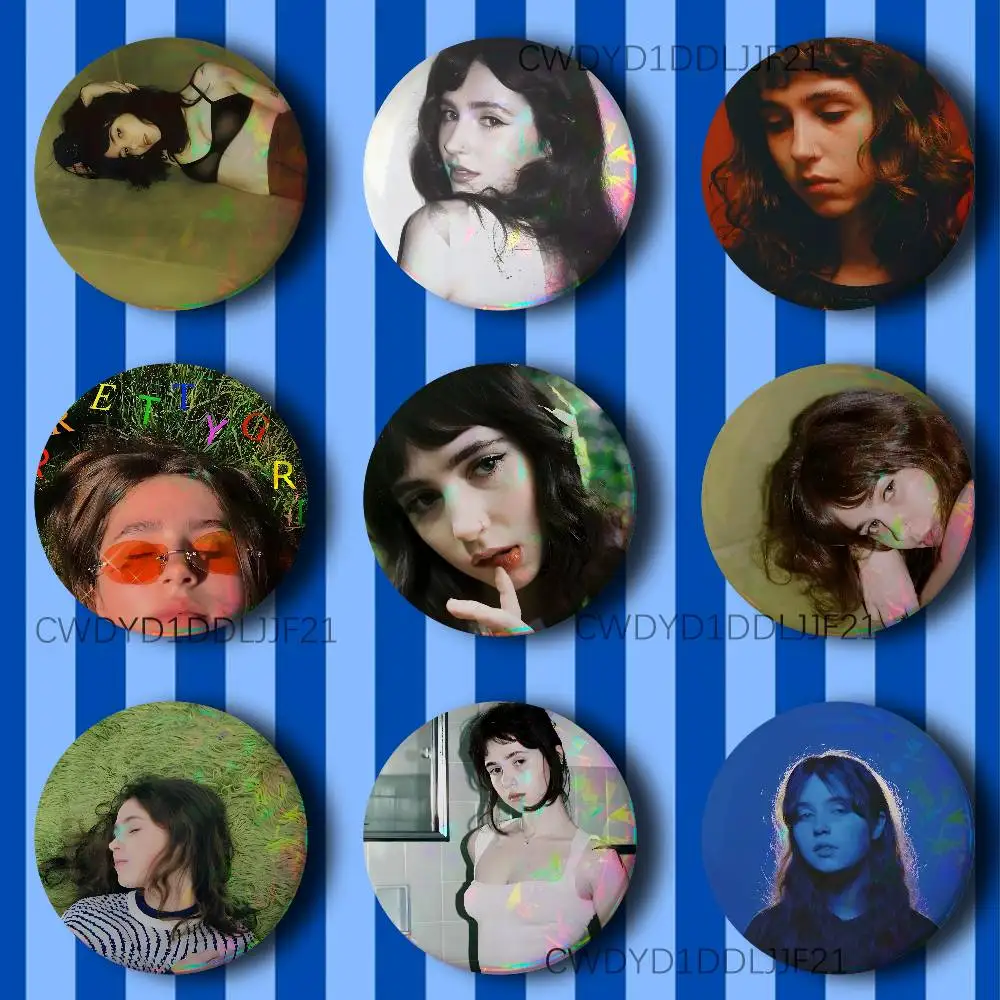 

C-Clairo Charm Sling Button Pins Tinplate Brooches Cartoon Creative Badge for Backpack Clothes Decor