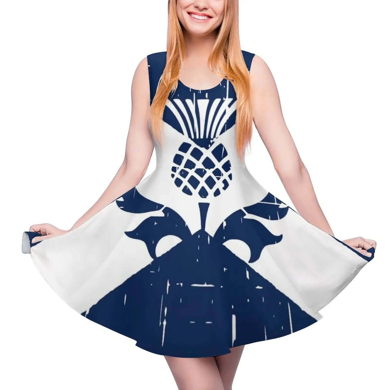 

Saltire Scottish Flag and Scottish Thistle Sleeveless Dress dresses for woman 2024 prom clothes women"s evening dress 2024