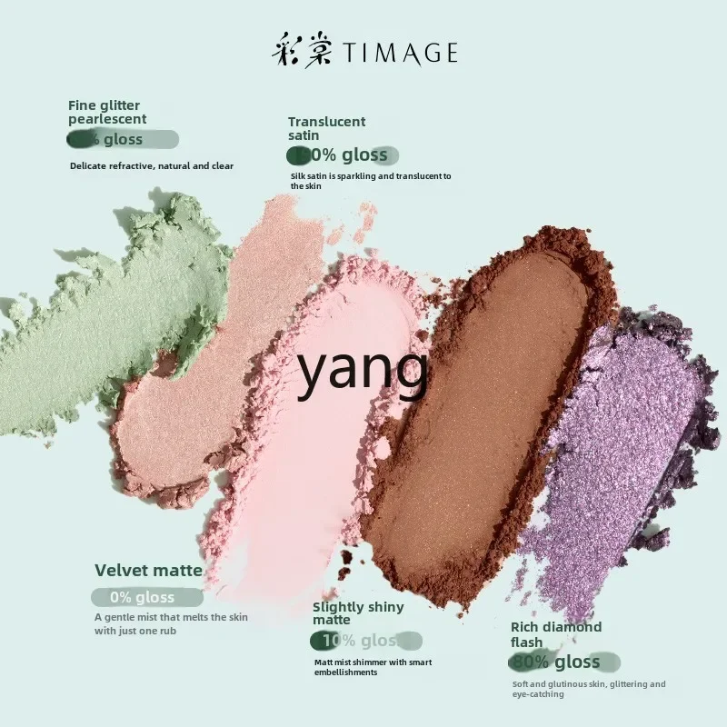 CX Treadwave Youth Glimpse Five-Color Makeup Eyeshadow Disc Earth Color